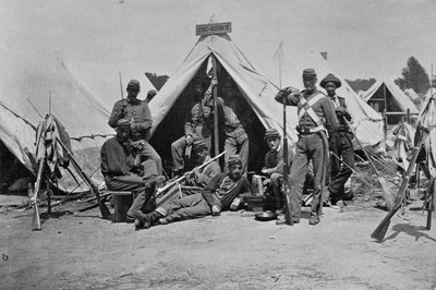 Federal Camp by Mathew B. Brady